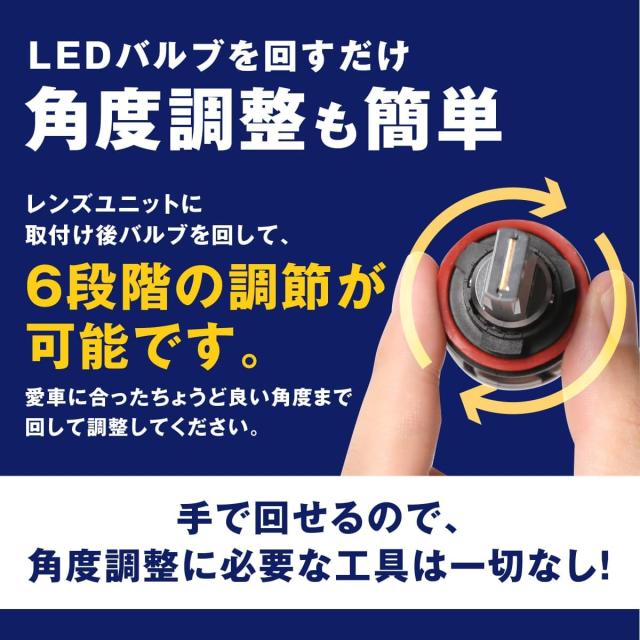 fcl.(エフシーエル) H8 H11 H16 LED フォグランプ 2色切り替え イエロー フロスティブルー 車検対応 メモリー機能 12V 車専用 左右分2個_7