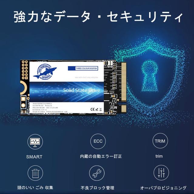 コンピューターアクセサリー Dogfish 512GB NVMe PCIe内蔵SSD Macbook専用SSD アップグレード ソリッドステートドライブ MacBook | Dogfish ポータブル外付けSSD 512GB 2242⁄2260⁄2280 Ngff グレーメタル USB 3.1  Type-C ミニ 通気性 ポータブル ソリッドステートドライブ Mac⁄Windows⁄Android⁄Linux用 (最大6Gbps