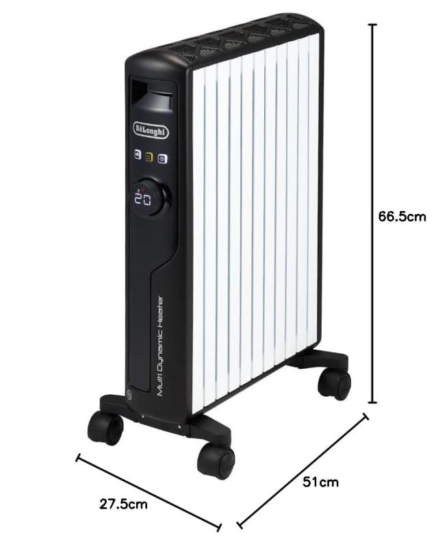 De’Longhi (デロンギ) マルチダイナミックヒーター MDHS15-BK 電気ヒーター ゼロ風暖房 静音 表面温度約60℃ エコモード チャイルドロッ_6