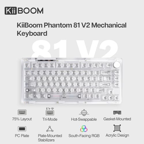 進化】KiiBoom Phantom 81 ゲーミングキーボード 75% ホットスワップ対応 ガスケットマウント  BT5.0/2.4GHz/USB-C有線 メカニカルの通販はau PAY マーケット - hkマーケット | au PAY マーケット－通販サイト