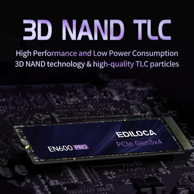 Ediloca EN600 PRO SSD 512GB PCle 3.0x4 NVMe M.2 2280 最大読込