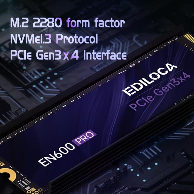 Ediloca EN600 PRO SSD 1TB PCle 3.0x4 NVMe M.2 2280 最大読込: 3200MB/s