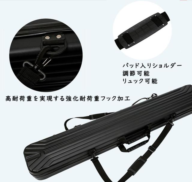 [FMAFNLY] ロッドケース 釣竿ケース リールケース ハードケース リュック スポンジあり 釣りバッグ 釣り竿袋 釣り竿入れ 大容量 防水性