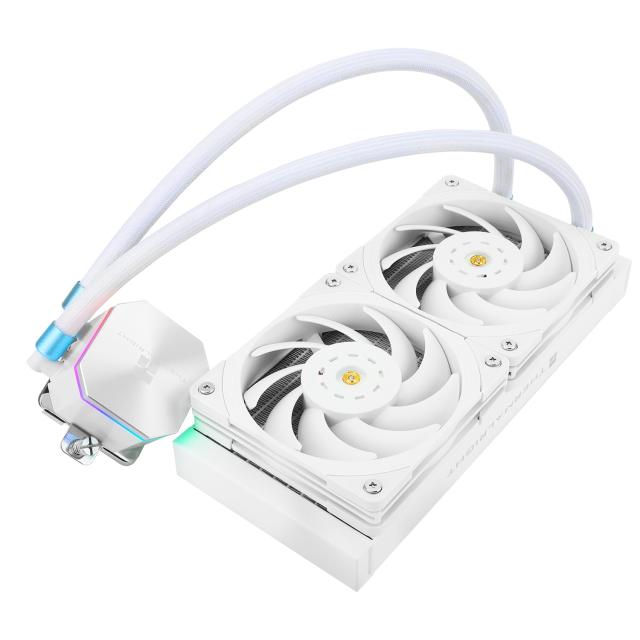 THERMALRIGHT Frozen Edge 240 White PWMファン付き液体CPUウォータークーラー、240mmホワイトコールドロウ仕様、AMD/AM4/AM5用の統合ウ_7