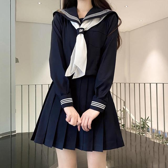 セーラー服 紺色 楽天市場】【在庫限り】【カラーセーラー服 紺色 制服 コスプレ