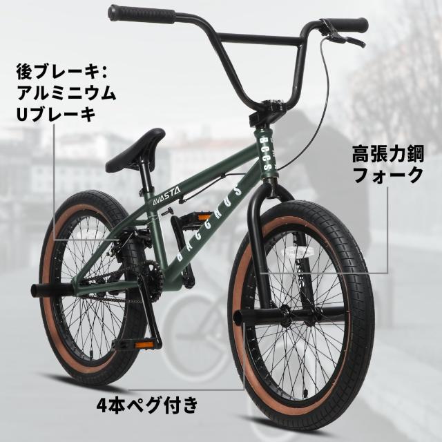 AVASTA BacchusBMX 自転車 20インチ フリースタイルBMXバイク スチール