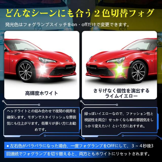 新登場30000lm!!PSX24W 86 BRZ ピンクパープルフォグランプ！