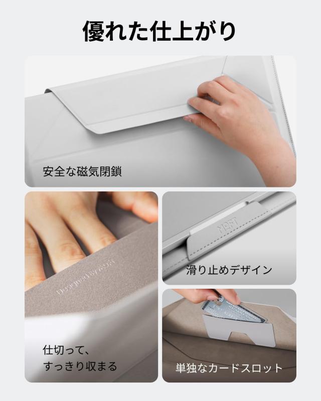 MOFT【公式直営店】ノートパソコンケース 14インチ PCケース スリーブケース 【2イン1】パソコンスタンド兼用 MacBook Air/MacBook Pro/i