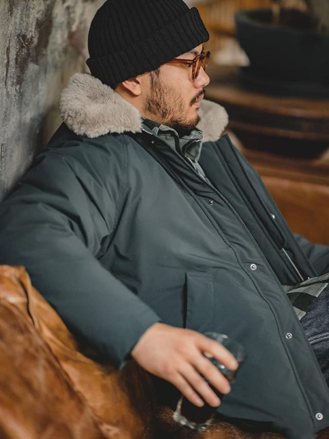 [§ＮＮ∞ＮＯＲＭＥＮ] NORMEN(ノーマン) 米海軍 U.S.NAVY N-1 デッキジャケット ミリタリージャケット ジャケット 冬 ネイビー(BLUE,S)