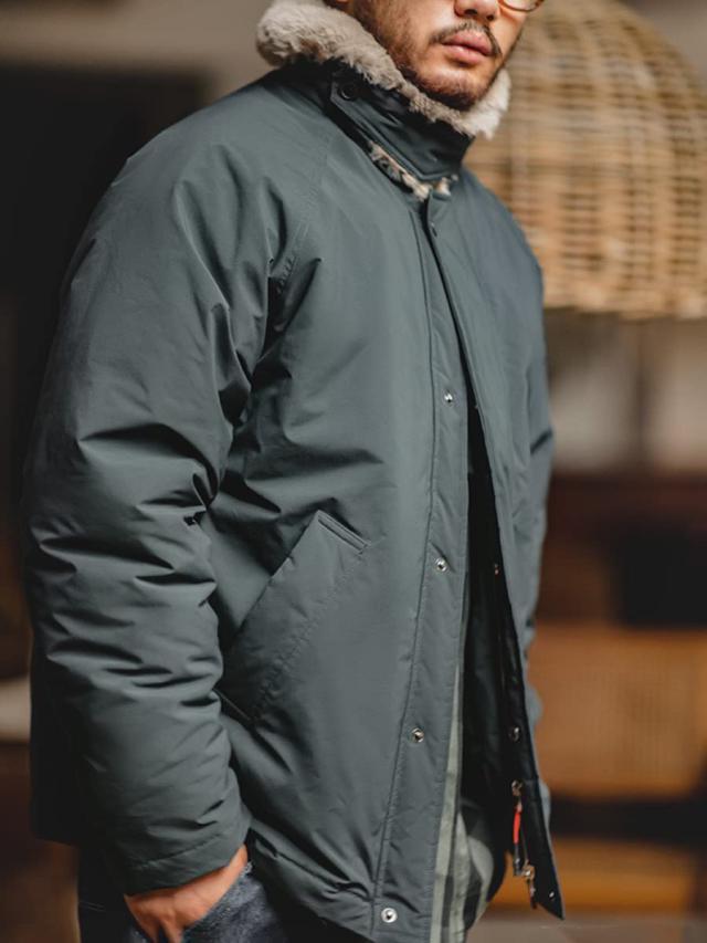 [§ＮＮ∞ＮＯＲＭＥＮ] NORMEN(ノーマン) 米海軍 U.S.NAVY N-1 デッキジャケット ミリタリージャケット ジャケット 冬 ネイビー(BLUE,S)