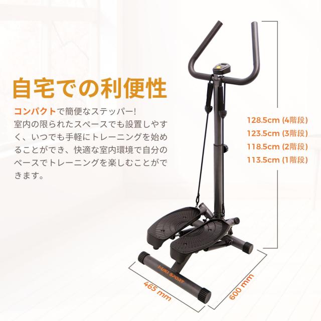 I-uki Sport 健康ステッパー 足踏み健康器具 ツイストエアロステッパー