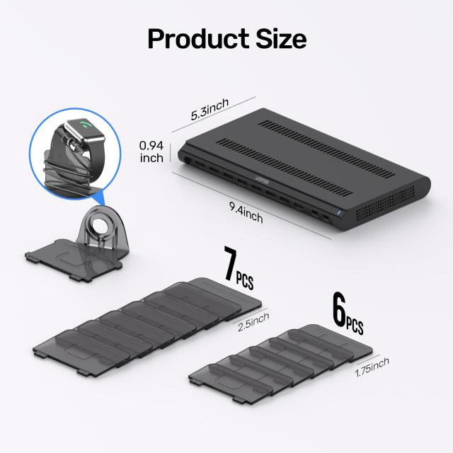 Unitek 2023 USB PD充電ステーション 10ポート QC3.0*1+USB-C 15W+PD45W*1 卓上充電スタンド 12 送料無料Unitek 2023冬 USB PD充電ステーション 10ポート QC3.0*1+