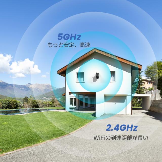 Ctronics 防犯カメラ 屋外 4K 8MP 5倍光学ズーム 5GHzWi-Fi AI人 