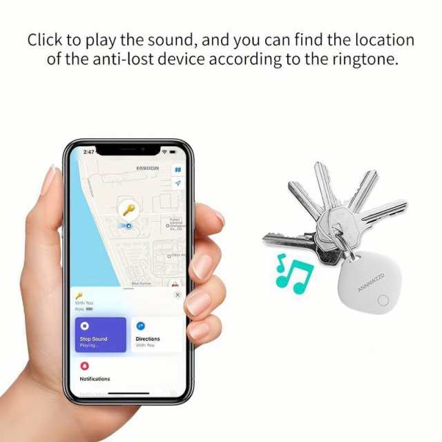 ANNNWZZD Airtag 紛失防止タグ (2個セット) Air Tag スマートタグ 
