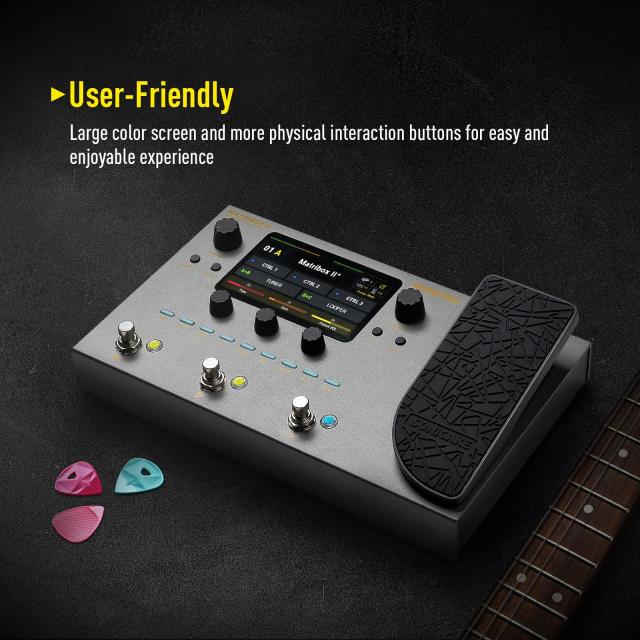 SONICAKE マルチエフェクター 200以上のエフェクト内蔵 アンプモデリング FX ループ MIDI ステレオ OTG USB オーディオインターフェイス_4