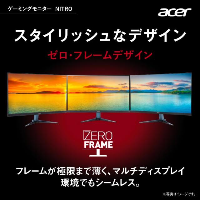 日本エイサー Acer Nitro ゲーミングモニター 27インチ IPS 非光沢 WQHD 180Hz 0.5ms HDMI 2.0 DisplayPort VESAマウント対応 スピーカー