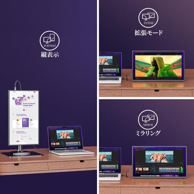 モバイルモニター 18.5インチ FHD 100hz 自立型 IPS液晶フルHD モバイルモニター 18.5インチ FHD 100hz 自立型 IPS液晶フルHD