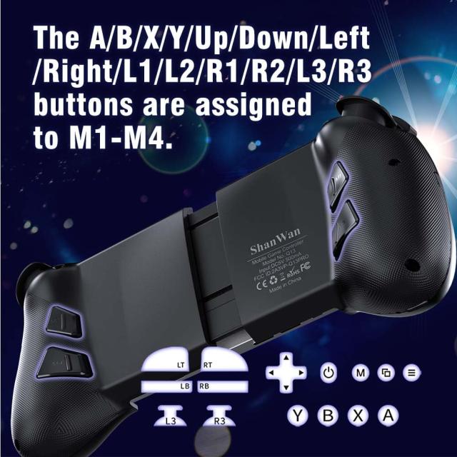 ShanWanモバイルゲームコントローラ（iphone/andriod用）4つの 