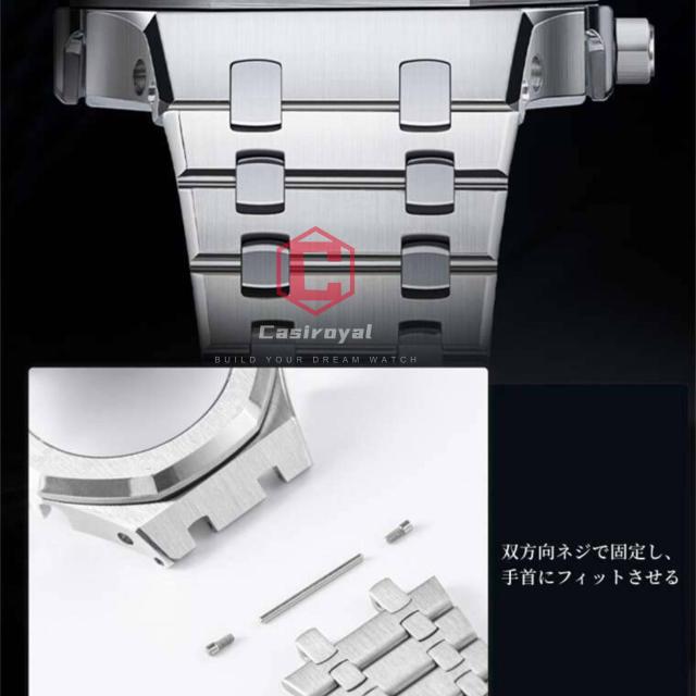 [Casiroyal] ga2100 カスタムパーツ 第3 / 4世代 メタル 腕時計交換用カスタム用、メタルバンド ベゼル カバー GA-2100 2110用（ケースに_5