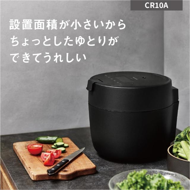 パナソニック 炊飯器 5合 圧力IH 新生活 一人暮らし コンパクトサイズ 自動調理鍋 無水調理/低温調理可能 ふた食洗機対応 ブラック SR-CR_4
