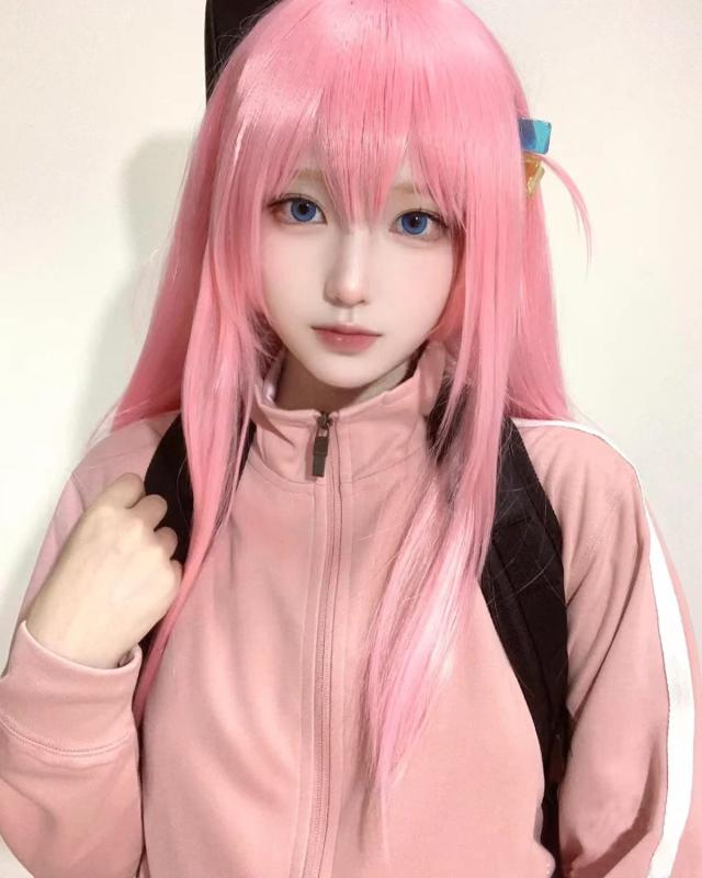 神併良品] 後藤 ひとり コスプレ ウィッグ付き ギターヒーロー