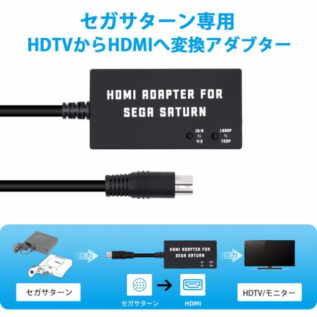 Mcbazel セガサターン専用 HDTVからHDMI変換アダプター アスペクト比切り替えスイッチ内蔵 4:3から16:9変換可能 HDMI変換接続コンバータの通販はau  PAY マーケット - エブリデイセレクト | au PAY マーケット－通販サイト