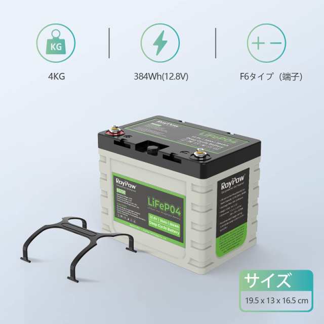 希少❤️ RoyPow リン酸鉄リチウムイオンバッテリー 12V 12Ah - バッテリー/充電器