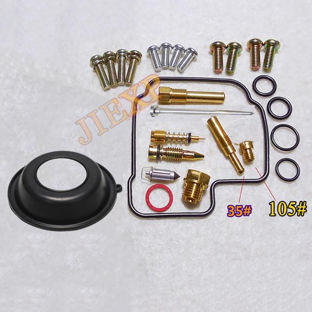 [JiExp]HMHonda CB-1 400CC/CB400F/NC27用 4気筒オートバイロードレース キャブレター修理キット 真空ダイアフラム付きの通販は