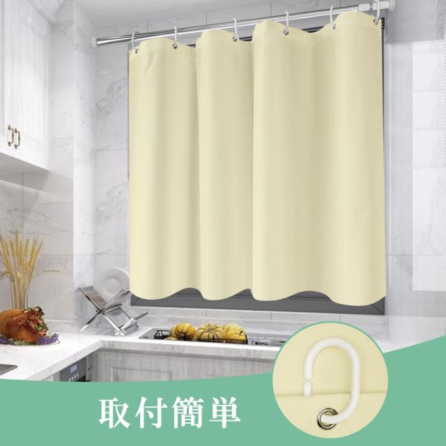 KOMFIER Modern Greyシャワーカーテン浴室用% (カーキ) 84インチ% (カーキ) エクストラロング% (カーキ) ジオメトリックグラフィックプリント% (カーキ) 耐 ｜バスカーテン シャワーかーてん 防水 防カビ 180丈 ユニット