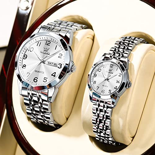 腕時計 ペアウォッチ シンプル カップル腕時計 ホワイト 超薄型 クォーツ カップル ウォッチ ペアウォッチ｜夫婦でお揃い！金婚式を迎える両親へ贈るおしゃれな