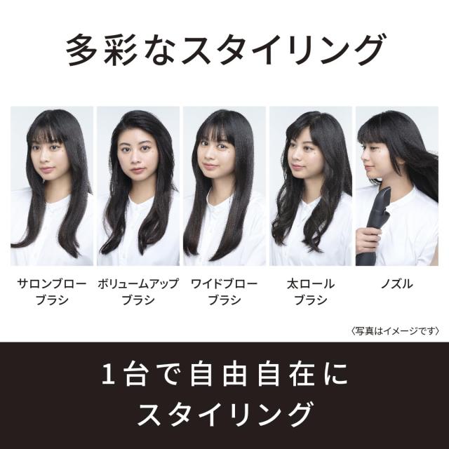 パナソニック くるくるドライヤー ナノケア 高浸透ナノイー イオンチャージ ディープネイビー EH-KN0J-A_6