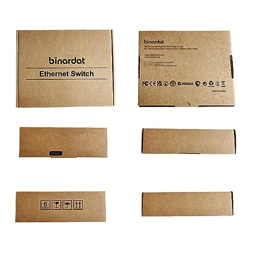Binardat 8ポート 10ギガビット SFP+ マネージドスイッチ 1G/10G SFP+