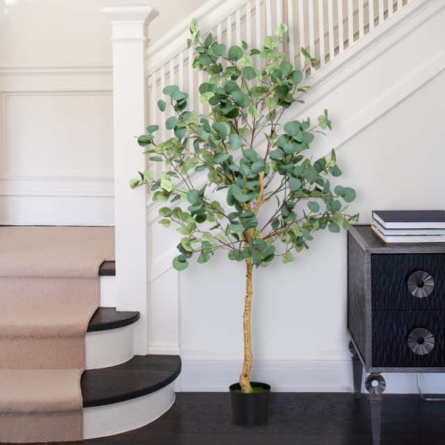 TANGKULA 人工 観葉植物 フェイク 165cm 大型 フェイクグリーン