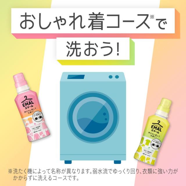 【ケース販売】エマール 伸びヨレ戻して元通り、洗ったほうが、逆に長持ち! リフレッシュグリーンの香り 詰替え用 1,400ｍｌ×6個 大容量