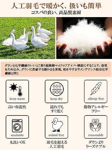 寝袋 冬用 CAMDOOR 【人工ダウン＆2個連結可】 シュラフ ダウン シュラフ 冬用 6in1多機能 230T防水 1.8kg 2.2kg 寝袋 コンパクト オール