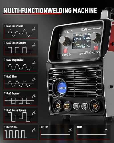 ANDELI 100V/200V 200AMP アルミ溶接機 TIG溶接機 AC DC TIG CLOD/MMA 日本語液晶パネル 溶接機 TIG-250Pro  AC DCの通販はau PAY マーケット - hkマーケット | au PAY マーケット－通販サイト