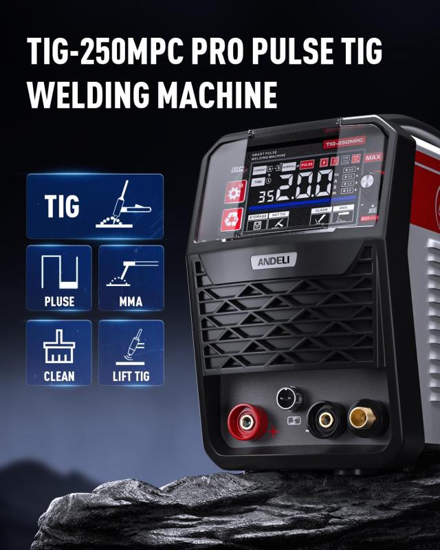 ANDELI 100V/200V 200A TIG溶接機 TIG/アーク溶接/CLEAN/パルス LED
