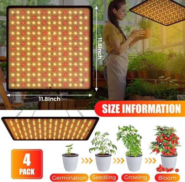 GREENSINDOOR 植物育成ライト LED 植物ライト 400W相当 暖色系 室内