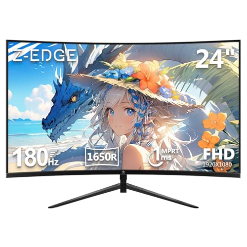 Z Z-Edge モニター 24インチ 180Hz ゲーミングモニター 湾曲