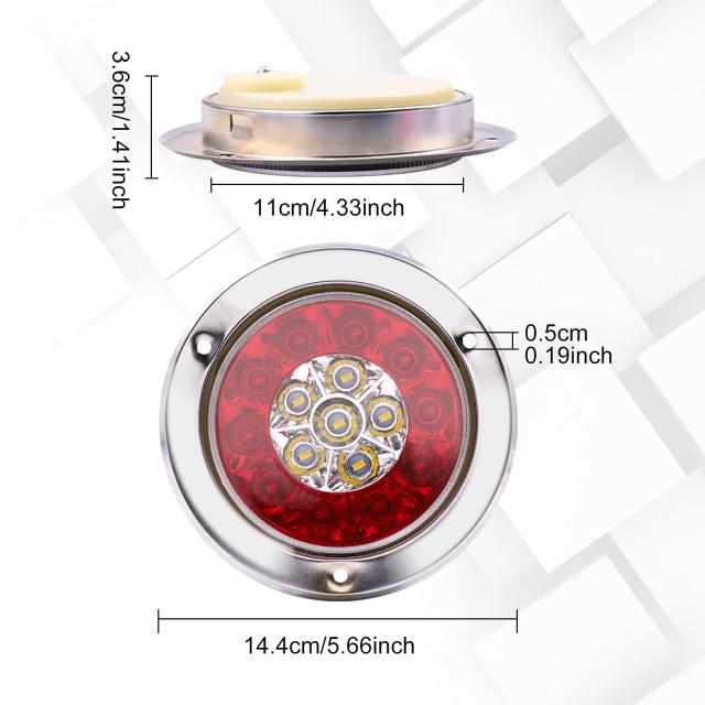 Aoling トラック テールランプ 丸型、トレーラー テールランプ、軽トラ