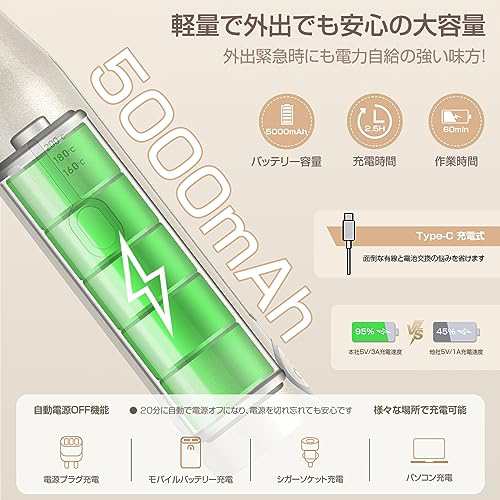 Lovaroi コードレスヘアアイロン 2way カール＆ストレート 3段階温度