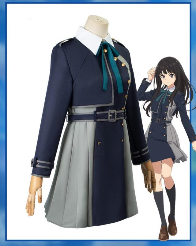 COSSA リコリス リコイル 錦木千束 井ノ上 たきな コスプレ衣装 Cosplay 制服 大人 イベン いのうえ たきな コスチューム (XXL, 井ノ上
