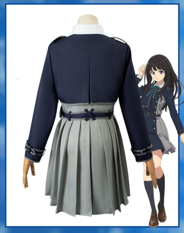 COSSA リコリス リコイル 錦木千束 井ノ上 たきな コスプレ衣装 Cosplay 制服 大人 イベン いのうえ たきな コスチューム (XXL, 井ノ上