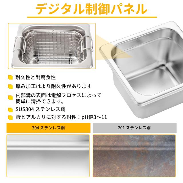 EIWEI 2L 超音波洗浄機 業務用 卓上型 28/40kHz デュアル周波数