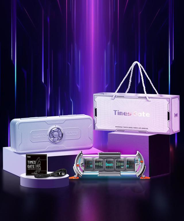 ゲーミングデスク最適化】Divoom Times Gate デスク情報ハブ サイバー