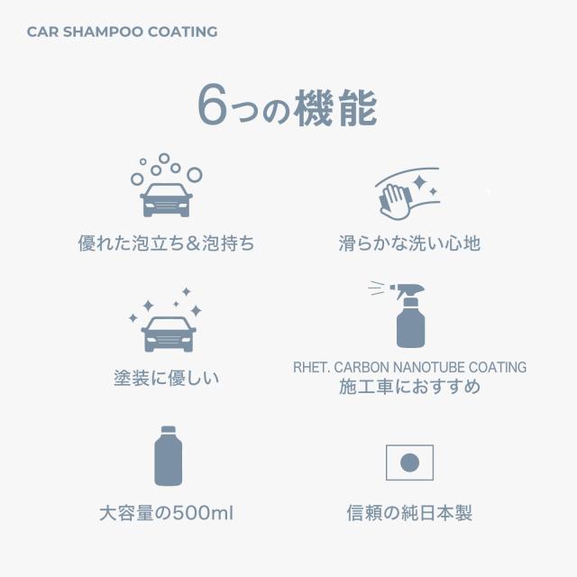 【RHET.】コーティング剤 カーシャンプー セット レト 日本製 大容量 【次世代型撥水コーティング＆塗装保護成分配合カーシャンプーセッ_4