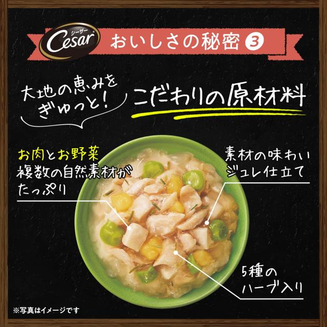 シーザー 自然素材レシピ 平飼い鶏の蒸しささみ＆にんじん チーズ入り 60g×160袋(ケース買い) ドッグフード 無添加_3
