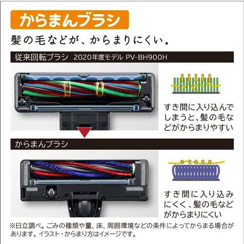 日立 掃除機 パワーブーストサイクロン コードレス スティッククリーナー PV-BH900SL K サテンブラック 強烈パワー 軽量 自走式 日本製  その他キッチン家電