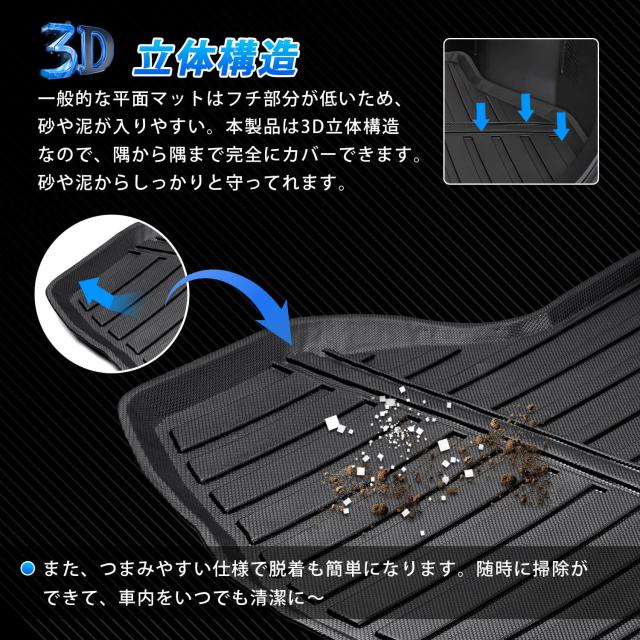 GIMUYA トヨタ 新型 アルファード 40系 ヴェルファイア ラゲッジマット 3D 立体社会システム 雨合羽 ALPHARD VELLFIRE 40系 ブートつや消し カーマ
