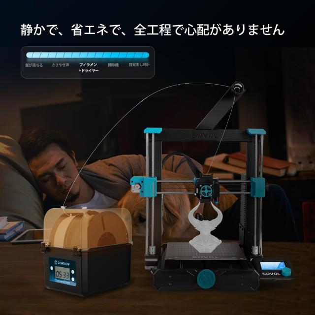 3Dプリンターフィラメントドライヤーボックス 3Dフィラメント収納